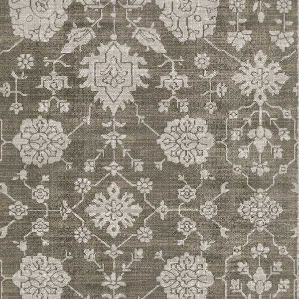 Homeroots 4' Gray Oriental Area Rug - Stylish, Stain-resistant Design For Cozy Spaces And Modern Decor 5' X 8' Polyester 575394