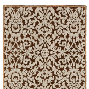 Homeroots 5' Gorgeous Orange Oriental Area Rug - Stain Resistant, Perfect For Homes With Kids And Pets 8' Runner Polyester 575396