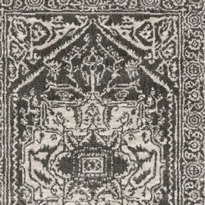 Homeroots 5' Ivory And Gold Oriental Area Rug - Stain Resistant, Stylish Design For Any Home Decor 8' Runner Polyester 575399