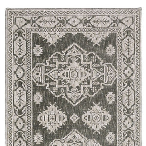 Homeroots 10' Blue Medallion Area Rug - Stylish, Stain-resistant Design For Living Spaces And Kids' Rooms 8' Runner Polyester 575402