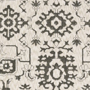 Homeroots 5' Elegant Ivory Oriental Area Rug – Stain Resistant, Perfect For Homes With Kids And Pets, 5x8 8' Runner Polyester 575408