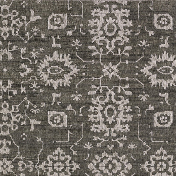 Homeroots 5' Elegant Ivory Oriental Area Rug – Stain Resistant, Perfect For Homes With Kids And Pets, 5x8 5' X 8' Polyester 575409