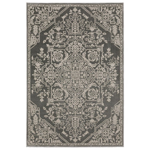 HomeRoots 10' Elegant Power-Loomed Oriental Area Rug for High-Traffic Spaces - Stain-Resistant & Durable Design 5' X 8' 575411