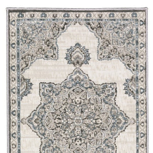 Homeroots 10' Elegant Brown Medallion Area Rug – Stain Resistant, Perfect For Homes With Kids And Pets 8' Runner Polyester 575427