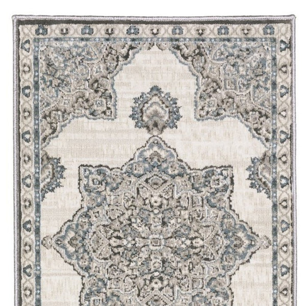 Homeroots 10' Elegant Brown Medallion Area Rug – Stain Resistant, Perfect For Homes With Kids And Pets 8' Runner Polyester 575427