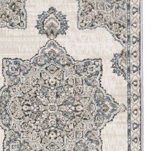 Homeroots 10' Elegant Brown Medallion Area Rug – Stain Resistant, Perfect For Homes With Kids And Pets 8' Runner Polyester 575427