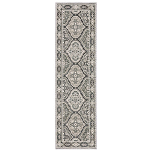 Homeroots 5' Enhance Your Space With A Blue Medallion Area Rug – Stain Resistant And Stylish Design! 8' Runner Polyester 575430