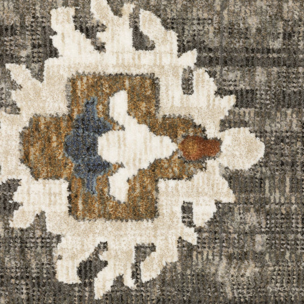 Homeroots 5' Elevate Your Space With A Stunning Blue Oriental Area Rug – Stain Resistant & Stylish Design! 8' Runner Polyester 575435