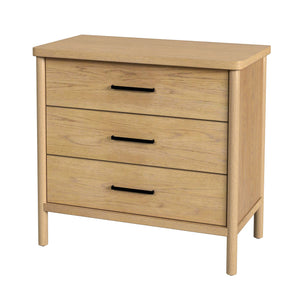 Butler Specialty Lennon 3 Drawer Dresser With Elegant Rounded Legs, Clean Lines, And Organic Soft Finish For Your Space Light Brown Mindi Wood,Mdf,Mindi Veneer 5754473-butler