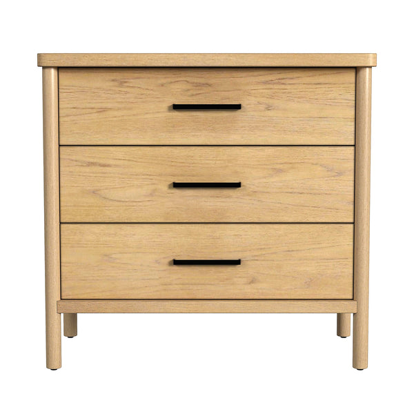 Butler Specialty Lennon 3 Drawer Dresser With Elegant Rounded Legs, Clean Lines, And Organic Soft Finish For Your Space Light Brown Mindi Wood,Mdf,Mindi Veneer 5754473-butler