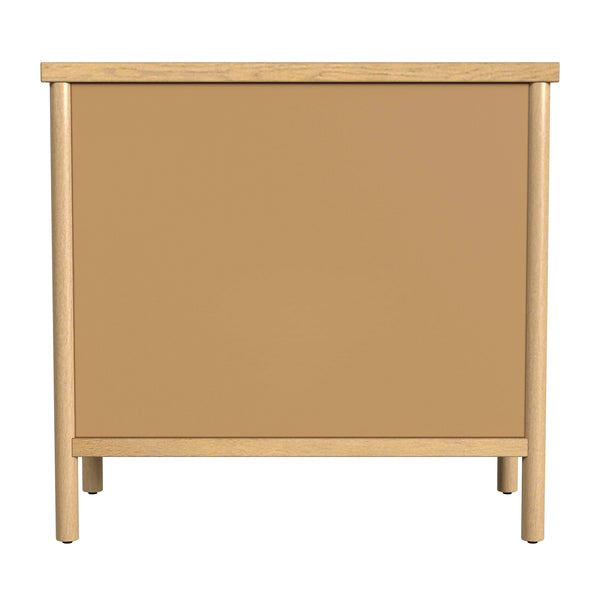 Butler Specialty Lennon 3 Drawer Dresser With Elegant Rounded Legs, Clean Lines, And Organic Soft Finish For Your Space Light Brown Mindi Wood,Mdf,Mindi Veneer 5754473-butler
