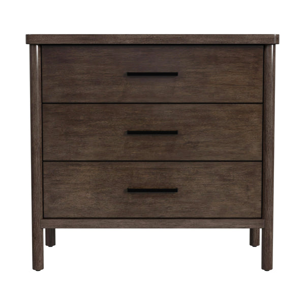 Butler Specialty Lennon 3 Drawer Dresser With Elegant Rounded Legs, Clean Lines, And Organic Soft Finish For Your Space Brown Mindi Wood,Mdf,Mindi Veneer 5754474-butler