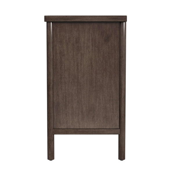 Butler Specialty Lennon 3 Drawer Dresser With Elegant Rounded Legs, Clean Lines, And Organic Soft Finish For Your Space Brown Mindi Wood,Mdf,Mindi Veneer 5754474-butler