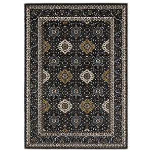 HomeRoots 5' Red Medallion Area Rug with Fringe - Elegant, Stain-Resistant Design for Stylish Living Spaces! 4' X 6' 575464