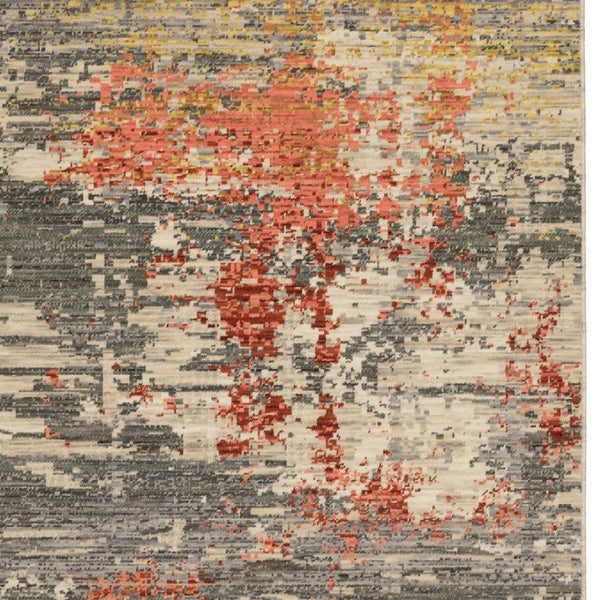 Homeroots 2' Beige And Pink Abstract Area Rug With Fringe – Stylish Design For Cozy Home Décor Upgrade 3' X 5' Wool Blend 575476