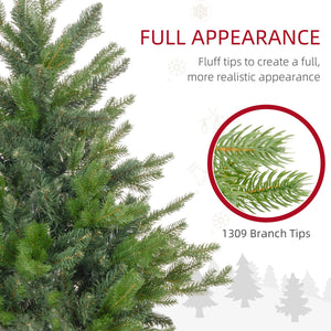 English Elm Homcom 5Ft Artificial Christmas Tree - 1309 Tips, Easy Assembly, Realistic Look For Festive Decor W2225P229374