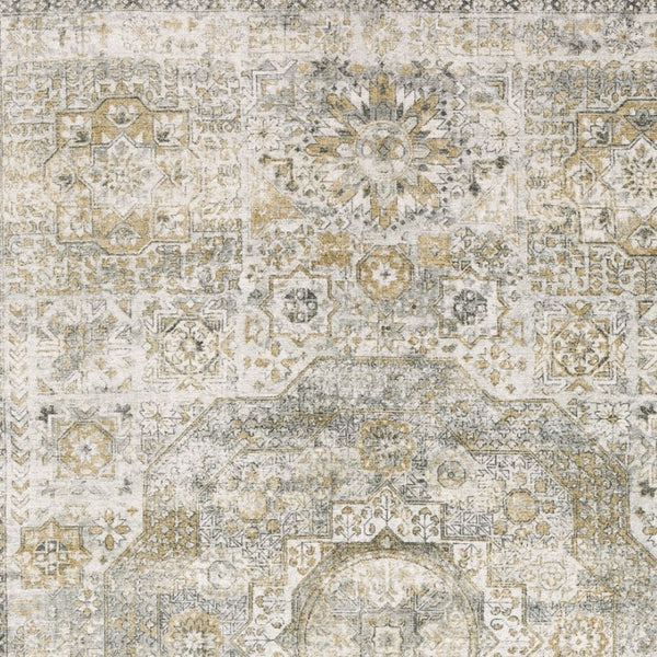 Homeroots 10' Gray Medallion Hand-tufted Runner Rug - Elegant Design To Enhance Your Home's Warmth And Style 10' Runner Wool Blend 575501