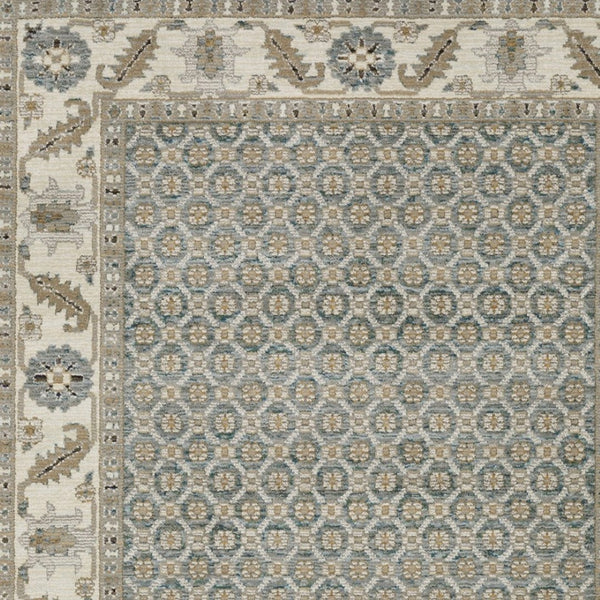 Homeroots 2' Blue Oriental Area Rug – Elegant Power Loom Design, Stain Resistant, Perfect For Pet-friendly Spaces 2' X 3' Polypropylene 575508