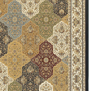 Homeroots 4' Navy Blue Oriental Area Rug With Fringe – Stylish, Stain-resistant Design For Every Home Space 4' X 6' Polypropylene 575516