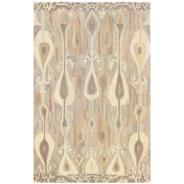 Homeroots 4' Gray Wool Abstract Hand Tufted Area Rug - Elevate Your Space With Stylish Neutral Elegance 4' X 6' Wool 575535