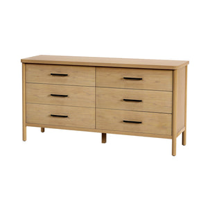 Butler Specialty Lennon 3 Drawer Dresser With Elegant Rounded Legs, Clean Lines, And Organic Soft Finish For Your Space Light Brown Mindi Wood,Mdf,Mindi Veneer 5755473-butler