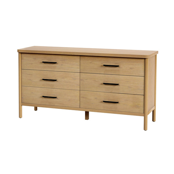 Butler Specialty Lennon 3 Drawer Dresser With Elegant Rounded Legs, Clean Lines, And Organic Soft Finish For Your Space Light Brown Mindi Wood,Mdf,Mindi Veneer 5755473-butler