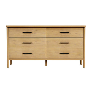 Butler Specialty Lennon 3 Drawer Dresser With Elegant Rounded Legs, Clean Lines, And Organic Soft Finish For Your Space Light Brown Mindi Wood,Mdf,Mindi Veneer 5755473-butler