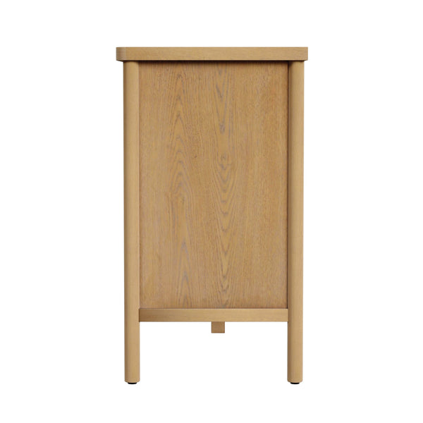 Butler Specialty Lennon 3 Drawer Dresser With Elegant Rounded Legs, Clean Lines, And Organic Soft Finish For Your Space Light Brown Mindi Wood,Mdf,Mindi Veneer 5755473-butler