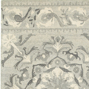 Homeroots 4' Elegant Wool Floral Hand-tufted Area Rug - Enrich Your Space With Artistic Charm And Style 4' X 6' Wool 575549