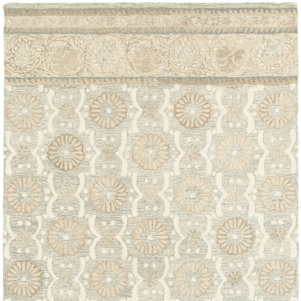 Homeroots 4' Elegant Hand-tufted Wool Floral Area Rug In Ash Gray - Perfect For Enhancing Your Living Space 4' X 6' Wool 575550
