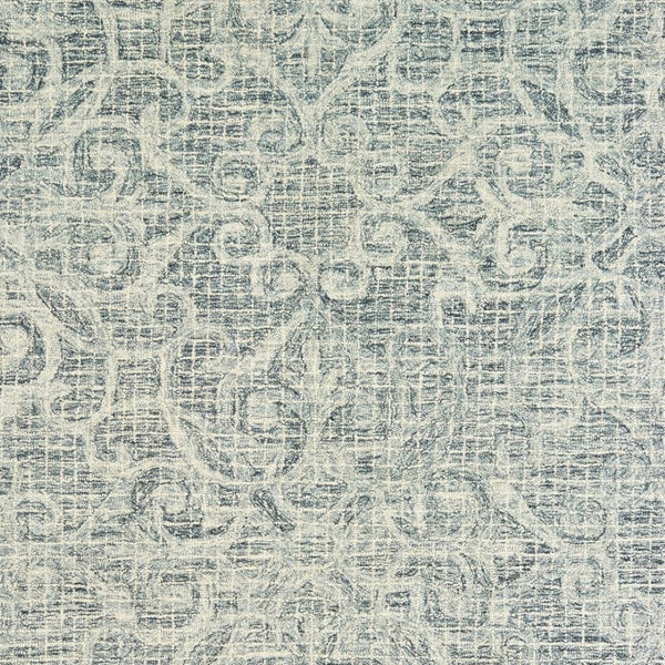 HomeRoots 5' Modern Gray and Ivory Wool Geometric Hand-Tufted Area Rug for Stylish Home Decor and Comfort 5' X 8' 575556