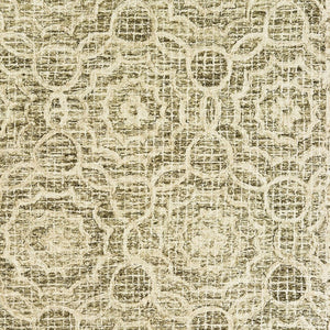 Homeroots 5' Green Wool Geometric Hand-tufted Area Rug - Elevate Your Space With Artful Style & Sophistication 5' X 8' Wool 575559