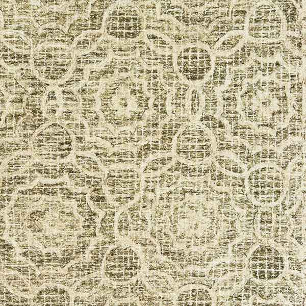 Homeroots 5' Green Wool Geometric Hand-tufted Area Rug - Elevate Your Space With Artful Style & Sophistication 5' X 8' Wool 575559