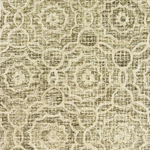 Homeroots 5' Green Wool Geometric Hand-tufted Area Rug - Elevate Your Space With Artful Style & Sophistication 5' X 8' Wool 575559