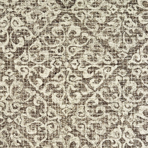 Homeroots 5' Brown Floral Wool Hand Tufted Area Rug – Elevate Your Space With Style And Sophistication 5' X 8' Wool 575560