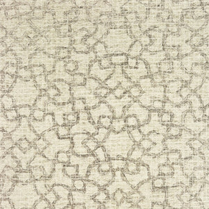 HomeRoots 5' Hand-Tufted Wool Area Rug in Tan and Ivory - Elegant Geometric Design for Any Living Space 5' X 8' 575561