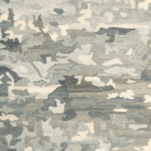 Homeroots 4' Elevate Your Home With A Soft Gray Wool Abstract Hand Tufted Area Rug For Timeless Style 4' X 6' Wool 575563