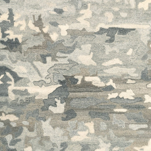 Homeroots 4' Elevate Your Home With A Soft Gray Wool Abstract Hand Tufted Area Rug For Timeless Style 4' X 6' Wool 575563