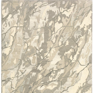 Homeroots 4' Beige Abstract Hand-tufted Wool Area Rug - Elevate Your Living Space With Style And Warmth 4' X 6' Wool 575565
