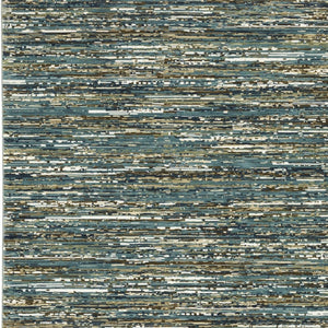 Homeroots 3' Stylish Blue Striped Area Rug - Stain Resistant, Comfortable Texture, Perfect For Homes With Kids & Pets 5' X 8' Polypropylene,Polyester 575572