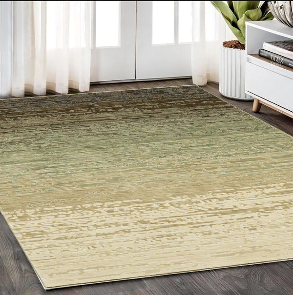 Homeroots 3'' Brown Abstract Area Rug - Stylish, Stain-resistant Comfort For Homes With Kids And Pets 5' X 8' Polypropylene,Polyester 575580