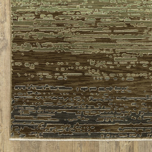 Homeroots 3'' Brown Abstract Area Rug - Stylish, Stain-resistant Comfort For Homes With Kids And Pets 5' X 8' Polypropylene,Polyester 575580