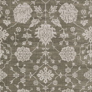 Homeroots 4' Gray Oriental Area Rug - Stylish, Stain-resistant Design For Cozy Spaces And Modern Decor 7' X 10' Polyester 575584