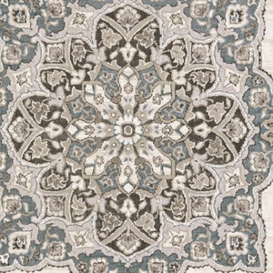 Homeroots 10' Elegant Brown Medallion Area Rug – Stain Resistant, Perfect For Homes With Kids And Pets 7' X 10' Polyester 575601