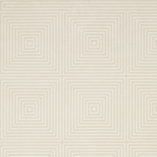 Homeroots 3' Stylish Ivory Geometric Power Loom Area Rug - Perfect For Homes With Kids And Pets, Stain Resistant 7' X 10' Polypropylene,Polyester 575607