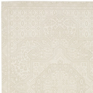 Homeroots 3' Ivory Medallion Area Rug - Stain Resistant, Stylish Design For Home Decor And Cozy Spaces 7' X 10' Polypropylene,Polyester 575612