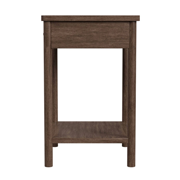 Butler Specialty Lennon Midcentury Farmhouse Nightstand With Rounded Legs And Spacious Storage For Modern Homes Brown Mahogany Wood,Mdf,Mahogany Veneer 5756474-butler