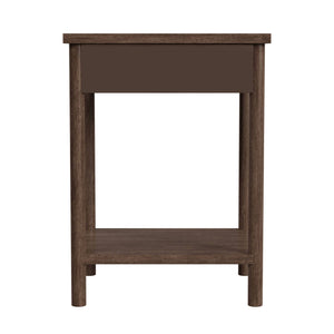 Butler Specialty Lennon Midcentury Farmhouse Nightstand With Rounded Legs And Spacious Storage For Modern Homes Brown Mahogany Wood,Mdf,Mahogany Veneer 5756474-butler