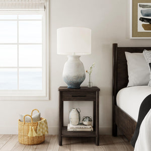 Butler Specialty Lennon Midcentury Farmhouse Nightstand With Rounded Legs And Spacious Storage For Modern Homes Brown Mahogany Wood,Mdf,Mahogany Veneer 5756474-butler