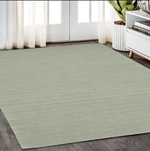 Homeroots 5' Teal Wool Hand Tufted Area Rug - Elevate Your Space With Style, Warmth, And Versatility Today! 5' X 8' Wool 575648
